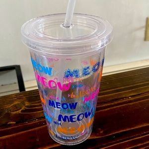 Tumbler with straw